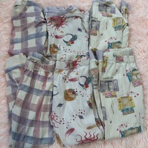 Burt's Bees Toddler Girl Pajama Sets Lot of 3